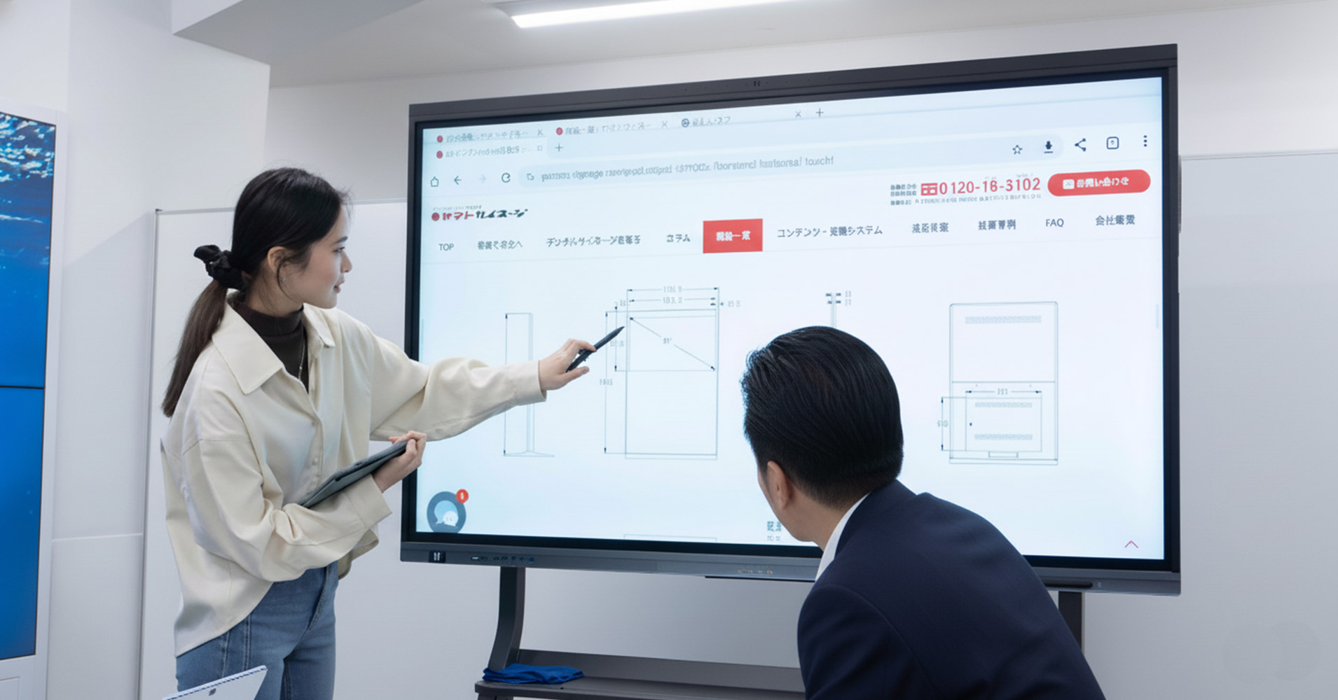 工場や現場で使う電子黒板STUDIA